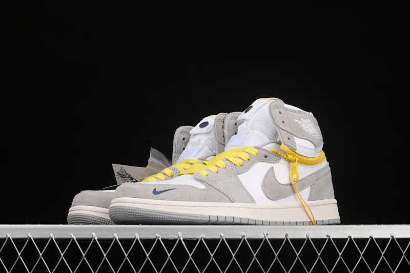 All categories Air Jordan Jordan series basketball shoes Air Jordan 1 High Z version Air Jordan 1 Switch "Light Smoke Grey" Smoke gray zipper J1 Joe 1 high-top cultural basketball shoes CW6576-100